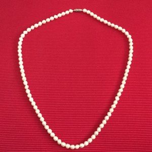 22” faux pearls